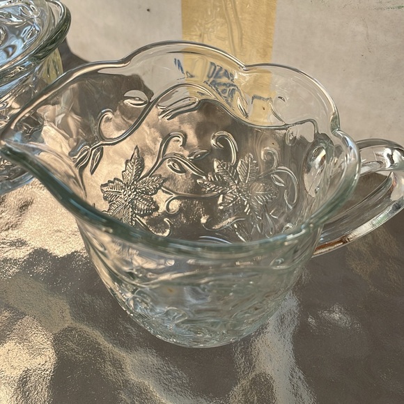 Princess House Vintage Crystal Sugar & Creamer. New. - Picture 2 of 4